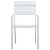 thumbnail of vidaXL Tuinstoelen 4 st hout-look HDPE wit