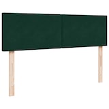 thumbnail of vidaXL Ottoman-Bett mit Matratze & LEDs Dunkelgrün 140x190 cm Samt