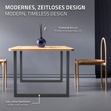 thumbnail of ECD Germany Tischbeine 2er Set 90x72 cm Anthrazit | Vierkantprofil Stahl, pulverbeschichtet, Industrial Tischkufen Esstisch DIY