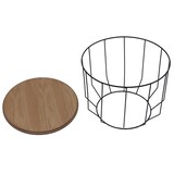 thumbnail of MCA 2er-Set Couchtisch HWC-P58, Beistelltisch Kaffeetisch Loungetisch, Industrial Metall Holz Eiche