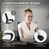 thumbnail of Ergonomischer Bürostuhl mit Armlehnen Netzgewebe Grau mit Rollen