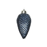 thumbnail of Christbaumschmuck Baumschmuck Tannenzapfen bruchfest glitzernd 8cm blau 6St.