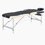 thumbnail of Helloshop26 - Klappbare Massageliege 3-teilig Edelstahl schwarz und beige 02_0001821