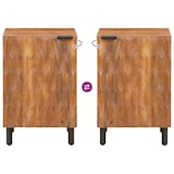 thumbnail of Helloshop26 - Kompakter rechteckiger Badezimmerschrank mit praktischer Ablagefläche 38 x 33 x 58 cm braunes Holz 02_0057780