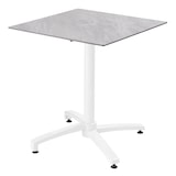 thumbnail of Table de terrasse carrée 70 x 70 cm inclinable stratifié marbre - Oviala