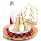 thumbnail of Airlaid Serviette Weihnachten Ilex in Gold , 40 x 40 cm, 50 Stück - APARTina