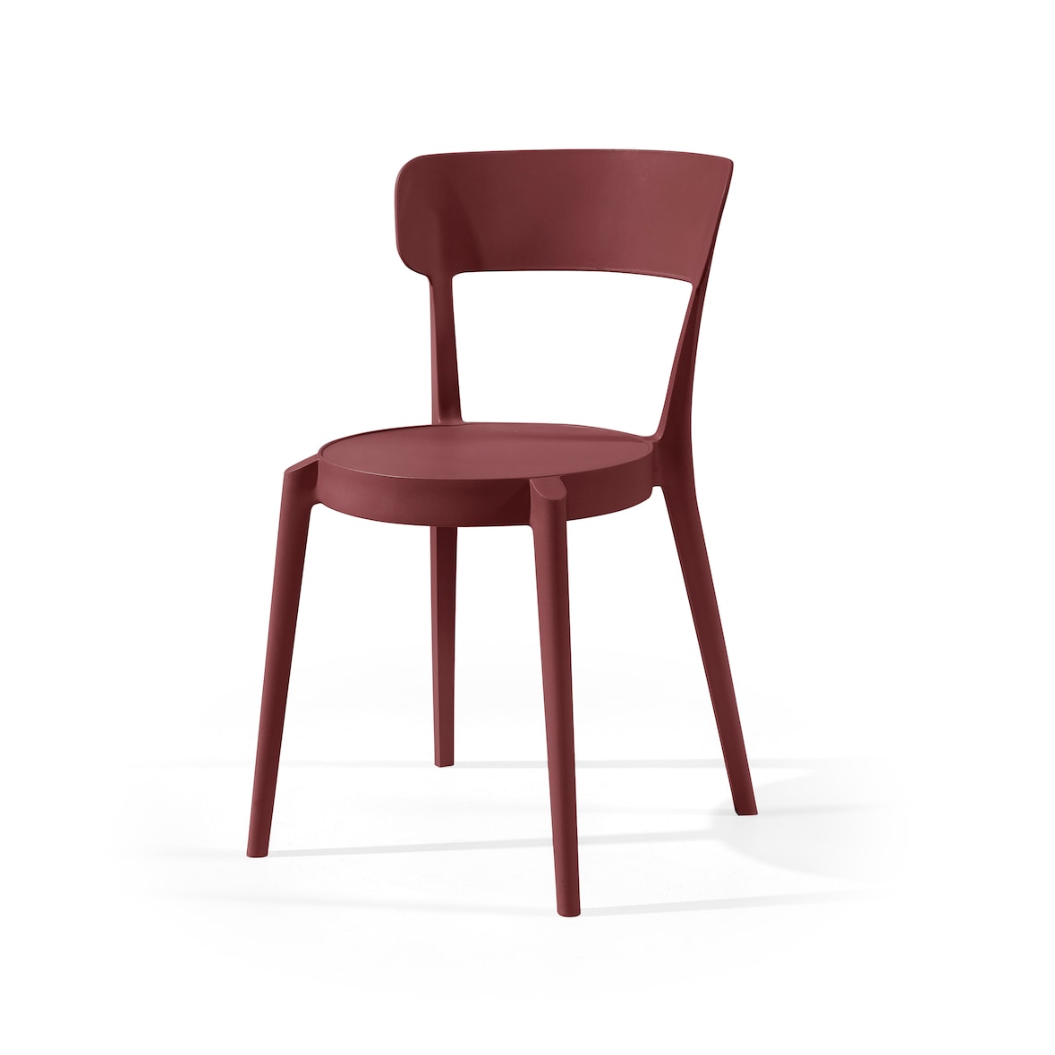 A casa Conjunto com 4 cadeiras bordeaux