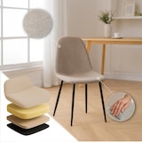 thumbnail of Conjunto de 4 sillas de comedor Napier Crema/Tela