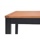 thumbnail of METRO PROFESSIONAL Mesa de bar Lynx, aluminio/madera de eucalipto, 71.5 x 71.5 cm, negro