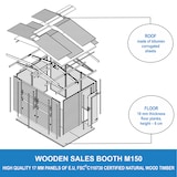 thumbnail of Quiosco de madera M150 – 303 x 199 cm – 6 m²