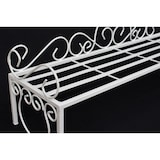 thumbnail of DanDiBo Blumenbank Metall Weiß 75 cm Blumenständer Mi Blumenregal Blumentreppe Pflanzentreppe Blumenregal Pflanzenständer Blumenhocker