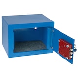 thumbnail of HMF 49216-05 Tresor mit Schlüssel, Möbeltresor klein, 23 x 17 x 17 cm, Blau