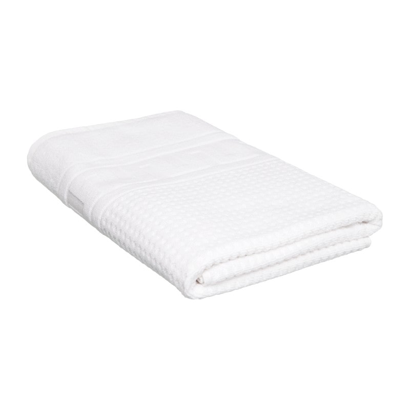Tapis de bain blanc nid d'abeille 50x75 cm - LTITEX