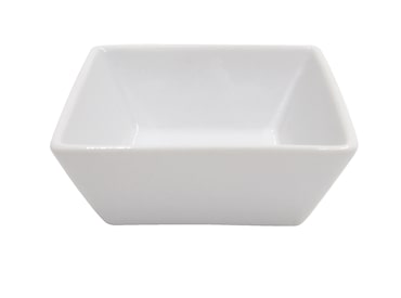 METRO Professional Tigela para petiscos Vilo, porcelana, 8 x 8 cm, quadrada, branca, 6 unidades