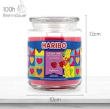 thumbnail of Haribo™ Duftkerze Loved One, 2 Dochte, HxD: 13 x 10 cm, 100h Brenndauer, Kerze im Glas, Johannisbeere & Vanille, rot