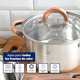 thumbnail of San Ignacio - Conjunto de cozinha 10 peças aço inoxidável 2xØ16 cm, 2xØ18 cm, 2xØ20 cm com tampa