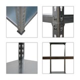 thumbnail of PROREGAL Étagère charge lourde BIG METAL SHARK | HxLxP 200x110x50cm | 200kg par niveau | Galvanisé