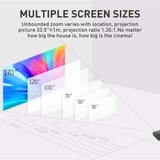 thumbnail of Pico Projecteur DLP 2Go+16Go Vidéoprojecteur Android 9 Wifi Bluetooth + SD 8Go YONIS