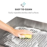 thumbnail of Grillmeile 3000R Elektrogrill 3000W Platte 54,5x35cm geriffelt Silber-Metallic