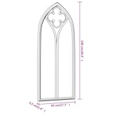 thumbnail of vidaXL Spiegel 100x45 cm ijzer zandkleurig