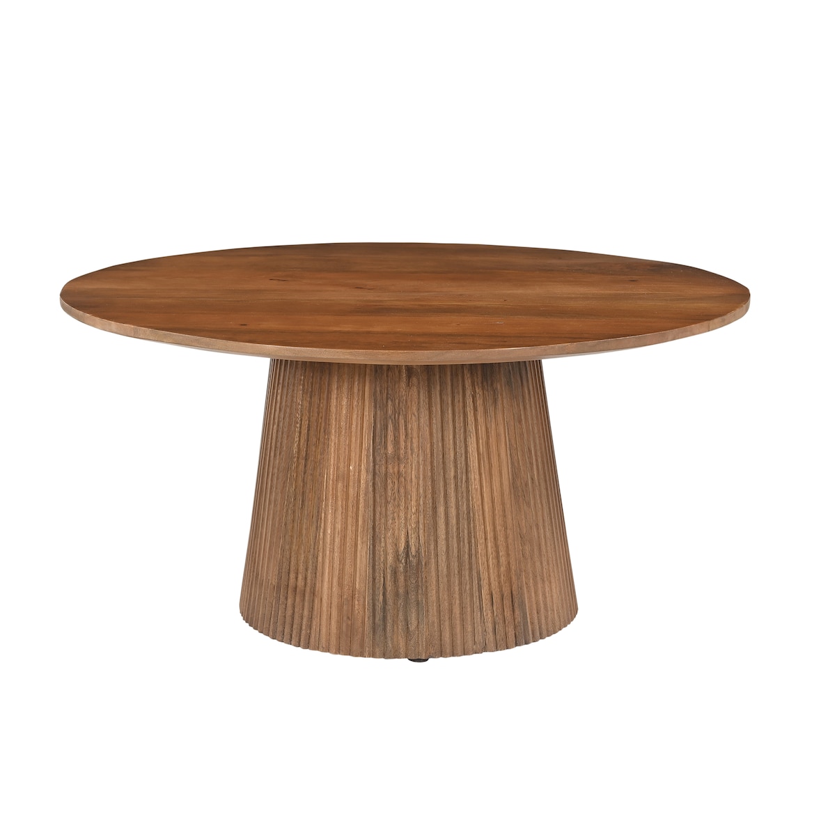 SIT Möbel Mesa de centro | tampo redondo | manga natural maciça | L 80 x P 80 x A 38 cm