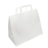 thumbnail of DayBays 500 Stk. Papiertüten 32+17x27 cm weiß mit Flachhenkel