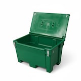 thumbnail of Bac de stockage alimentaire pour animaux 200l avec grenouillères - plast'up rotomoulage - VERT