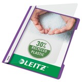 thumbnail of Leitz Cartellina Standard in Polipropilene 30% Riciclato, Formato A4, Capacità fino a 60 Fogli 80 gr/mq, Confezione da 25, Viola, 41910165