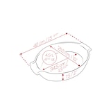 thumbnail of PEUGEOT Keramik Auflaufform APPOLIA 40cm Oval Schiefergrau Spülmaschinenfest