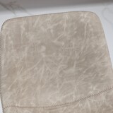 thumbnail of Barhocker 2er Set drehbar höhenverstellbar Beige 42x48x112 cm mit Fußstütze Kunstleder Retro Design Stahlgestell stabile Rundbasis