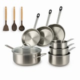 thumbnail of Menastyl - Set 10 pièces cuisson professionnel en acier inoxydable induction