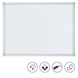 thumbnail of FRANKEN Whiteboard 90 x 60 cm, Schreibtafel X-tra!Line, lackiert, magnetisch, beschreibbar, trocken abwischbar, mit Aluminiumrahmen, Magnettafel