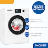 thumbnail of Exquisit Waschmaschine 9kg, Energieeffizienzklasse A, max. 1400 U/Min, Aquastop, Kurzprogramm, Startzeitvorwahl, 16 Waschprogramme, WA59214-340A weiss