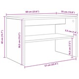 thumbnail of Helloshop26 - Meuble TV moderne rectangulaire 60 x 35 x 40 cm avec étagère pratique style contemporain en bois gris sonoma 02_0058342