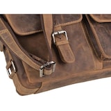 thumbnail of Greenburry Umhängetasche Leder braun Vintage Messenger Schultertasche Herren 36x31cm
