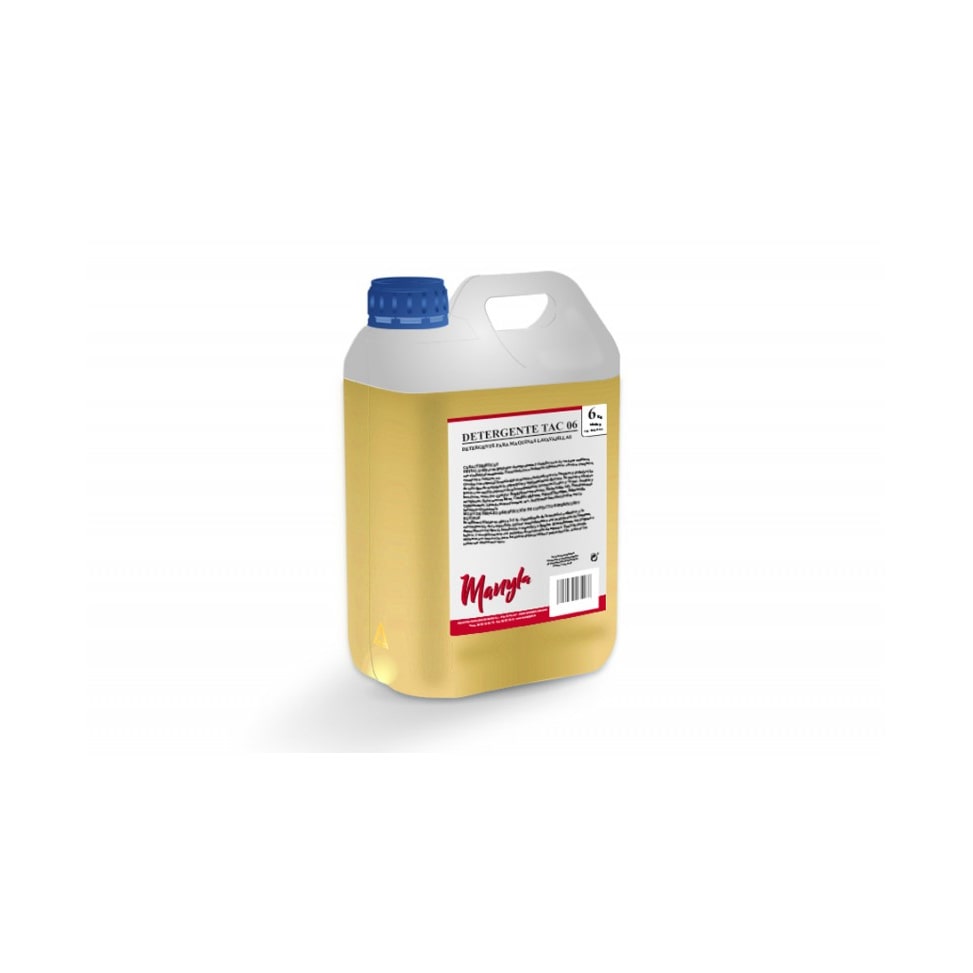 Garrafa 6L Detergente máquina Aguas Duras TAC 6KG