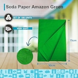 thumbnail of Seidenpapier Amazonasgrün 50x75 cm – 250-Blatt-Packung für kreative Verpackungen, Dekoration und Blumenarrangements
