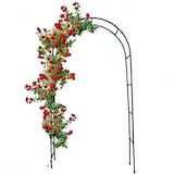 thumbnail of Arco Da Giardino Per Rose Piante Rampicanti Traliccio Pergolato Vite Decorazione Eventi Matrimoni Sostegno In Metallo Verde Scuro 240 x 140 x 38 cm
