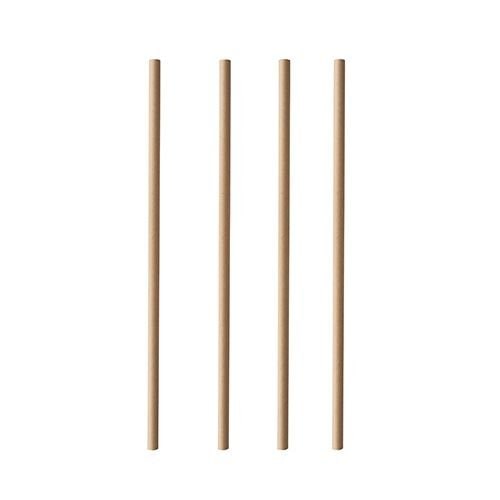 Papstar Trinkhalme aus Papier "pure" Ø 6 mm · 20 cm braun 10 x 100 Stück