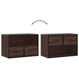 thumbnail of vidaXL TV-Schrank Braun Eiche 60x31x39,5 cm Holzwerkstoff und Metall