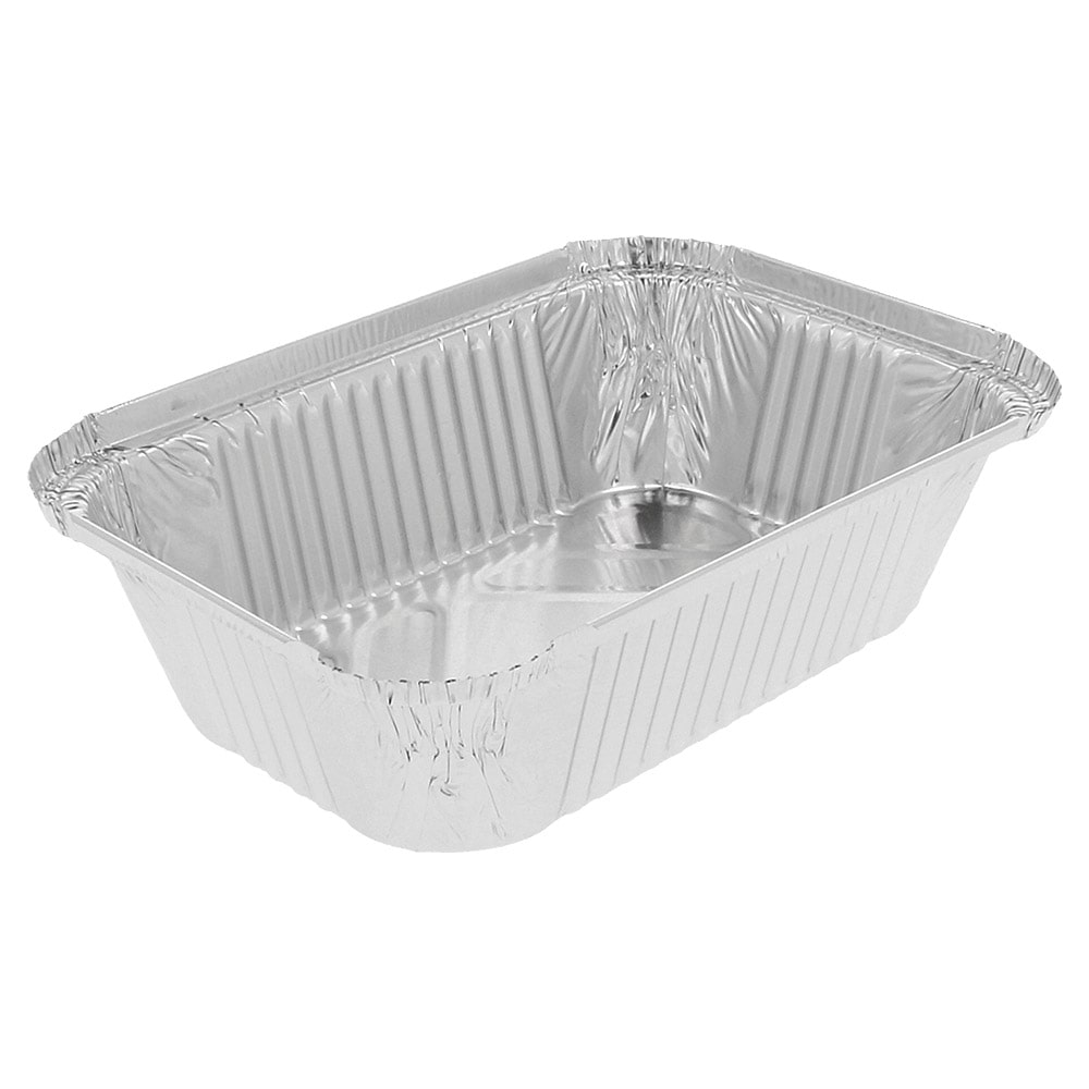 Recipiente Retangular 900 Ml 20,2X13,7X5 Cm Alumínio (100 Unidades)