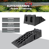 thumbnail of 2x Auffahrrampe mit Überfahrstopper 90 x 28 x 22 cm 5 t Traglast Kunststoff Auffahrkeil Wohnmobil