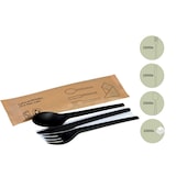 thumbnail of DeinPack 1000 Bestecksets CPLA schwarz 4-teilig