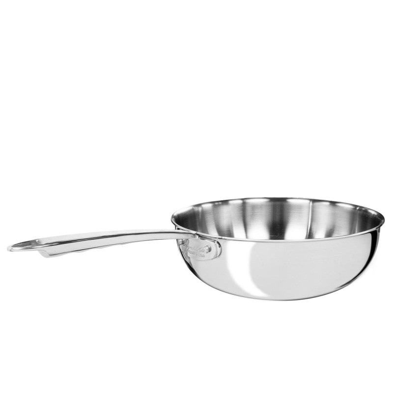 Pentole Agnelli 3 Lagen Aluinox 1907, Wok mantecare cm 24
