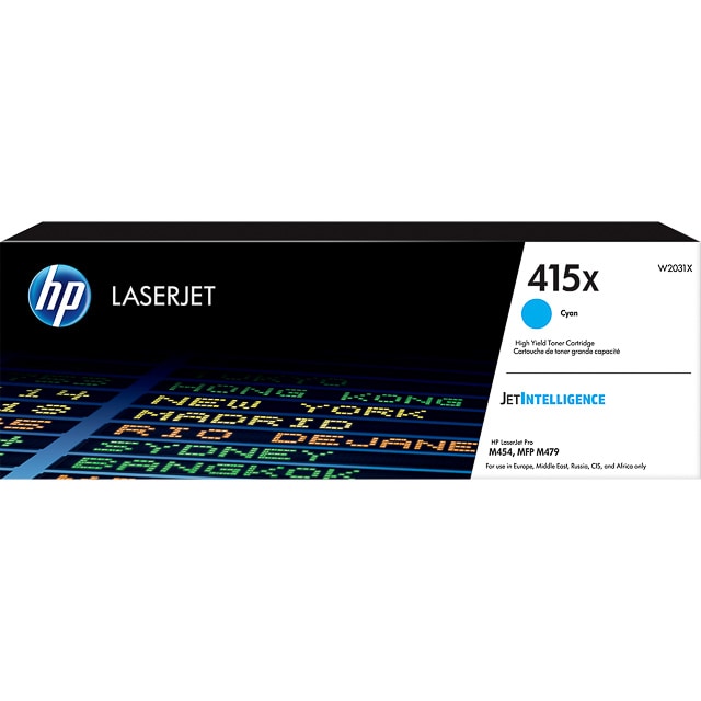 HP W2031X Cyan Cartouche de Toner ORIGINALE - 415X