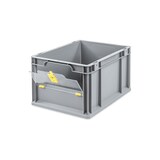 thumbnail of PROREGAL 5x Eurobox NextGen Insight Cover | HxBxT 22x30x40 | 20 Liter | Niedrig/Gelb | Eurobehälter, Transportbox, Transportbehälter