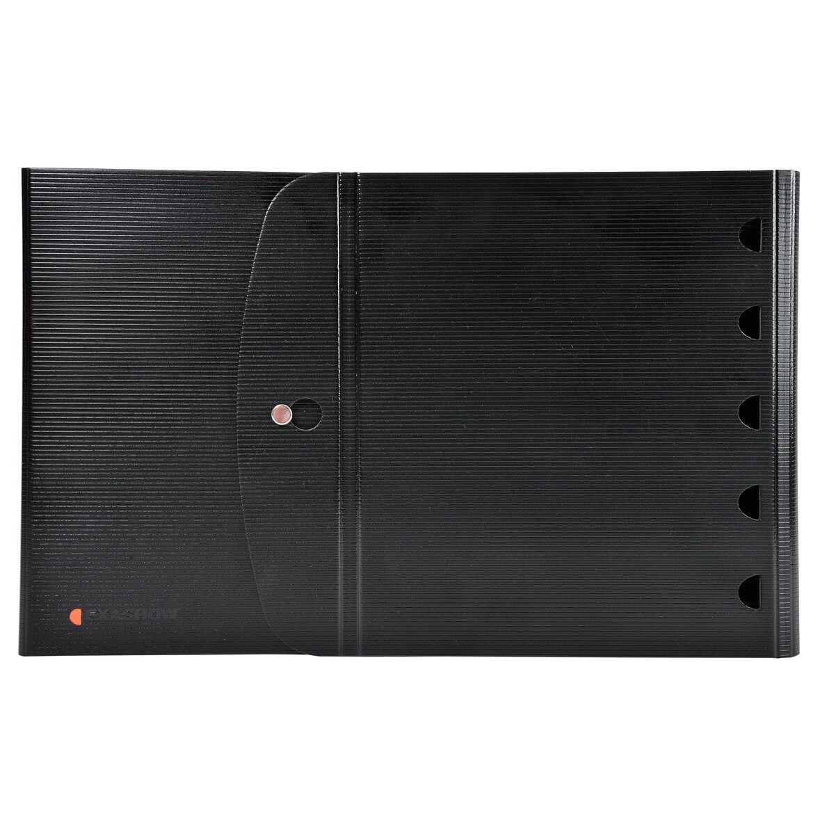Exacompta 56234E 5x Präsentationsmappe ExaShow A4 aus PP mit 4 Ringen 30mm Exactive - Schwarz