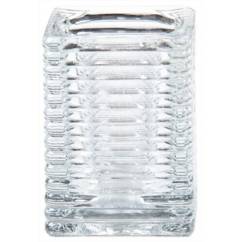 Kerzenglas Cube Transparent für Sovie® Refill Kerzen, 7,5 x 9,5cm, 1 Stück