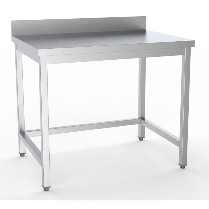 Combisteel werktafel met roestvrijstalen opstaande rand 1600x600x900mm
