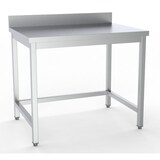 thumbnail of Combisteel werktafel met roestvrijstalen opstaande rand 1600x600x900mm